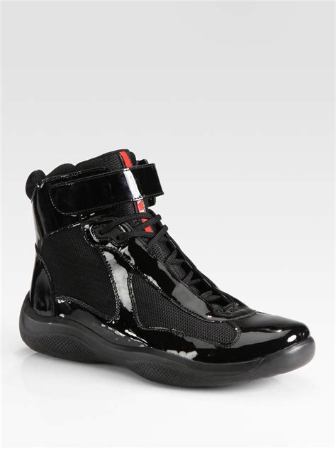 prada high tops uk|Prada high top sneakers women's.